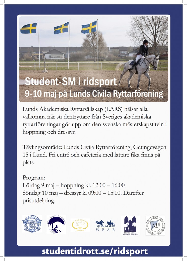 Affisch_Student-SM_ridsport_2015